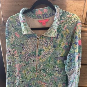 TEXAS Lilly popover 1/4 zip with kangaroo pocket!